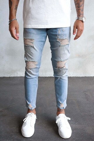 2Y Premium Skinny Jeans in Blue: front