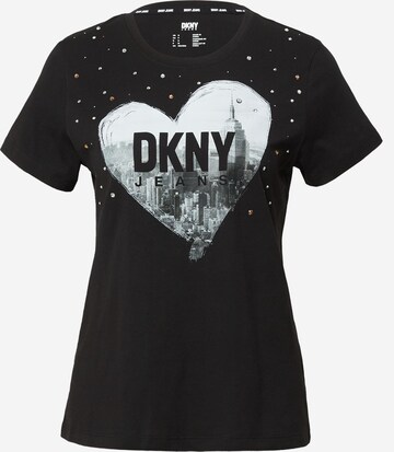 T-shirt DKNY en noir : devant