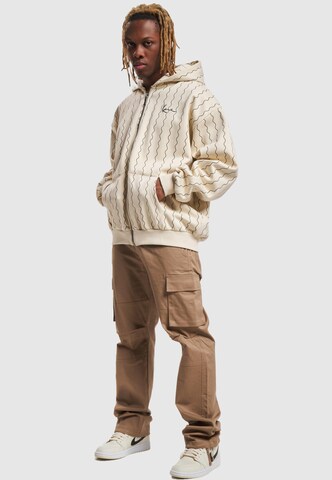 Karl Kani Sweatjacke in Beige