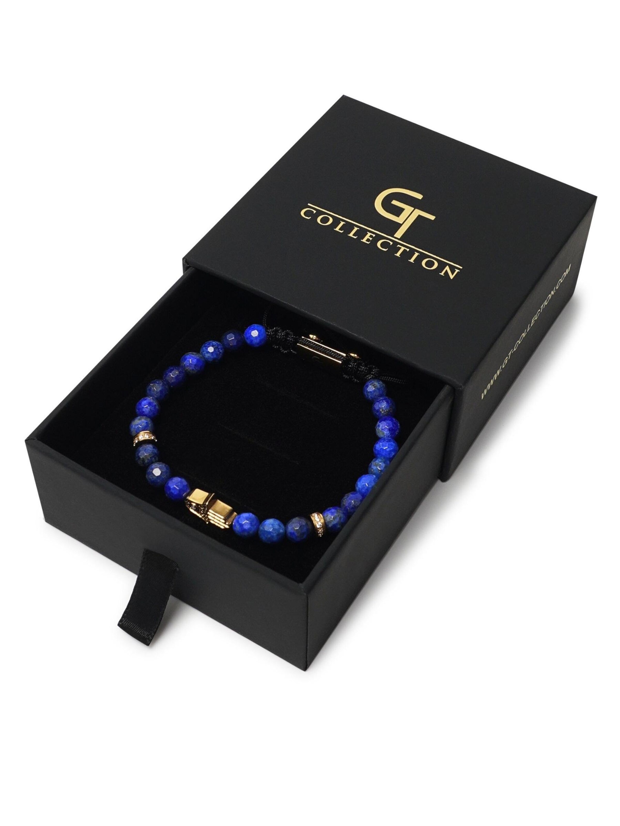 Braccialetto 'Hamsa Hand' di GT Collection in blu