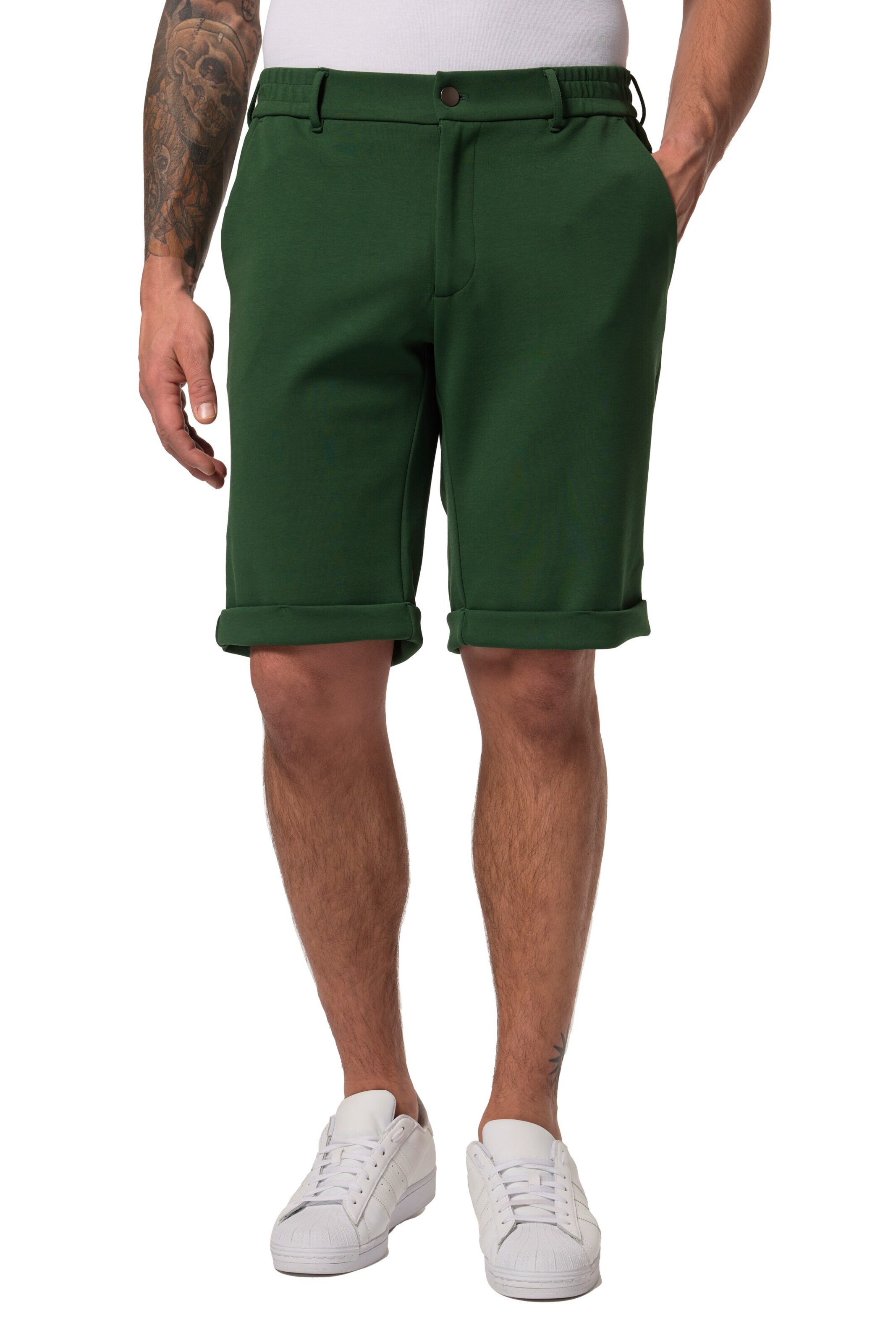 JP1880 Regular Broek in Groen: voorkant