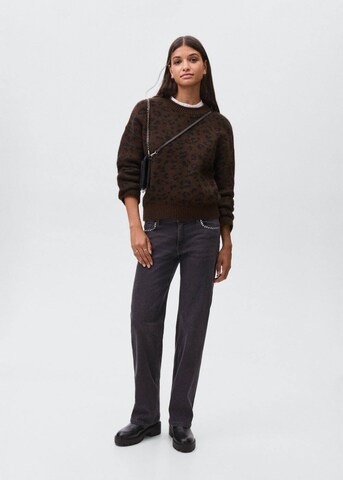 MANGO TEEN Pullover 'Leito' in Braun
