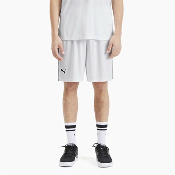 PUMA Loosefit Sportbroek in Wit: voorkant