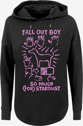 F4NT4STIC Sweatshirt 'Fall Out Boy Pink Dog So Much Stardust' in Zwart: voorkant