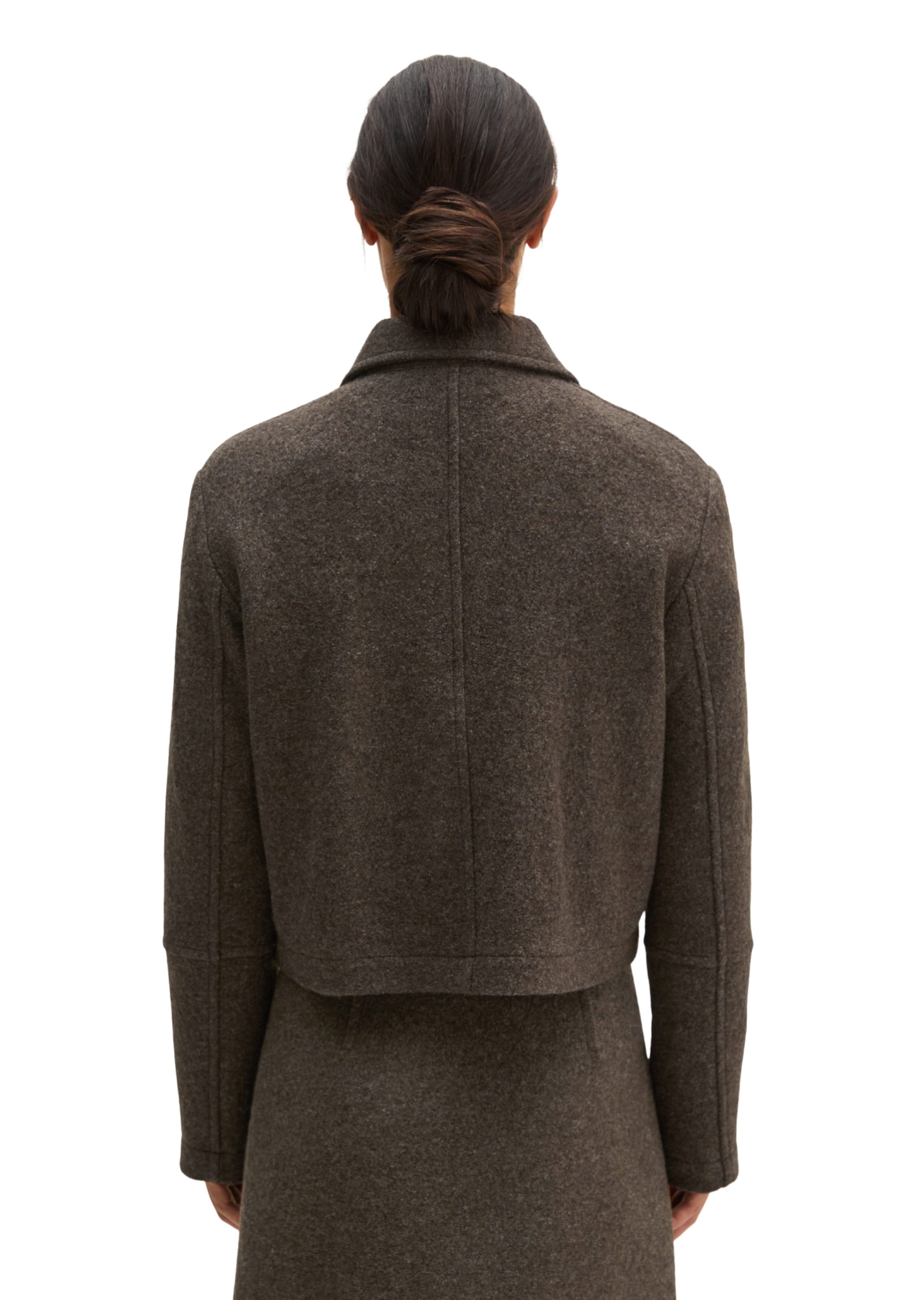 Veste mi-saison Marc O'Polo en marron : derrière
