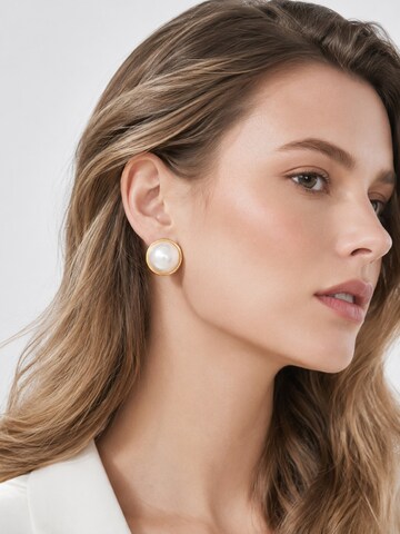 RteRme - Pendientes 'Rowena' en oro: frente