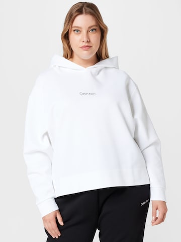 Calvin Klein Curve Sweatshirt in Wit: voorkant