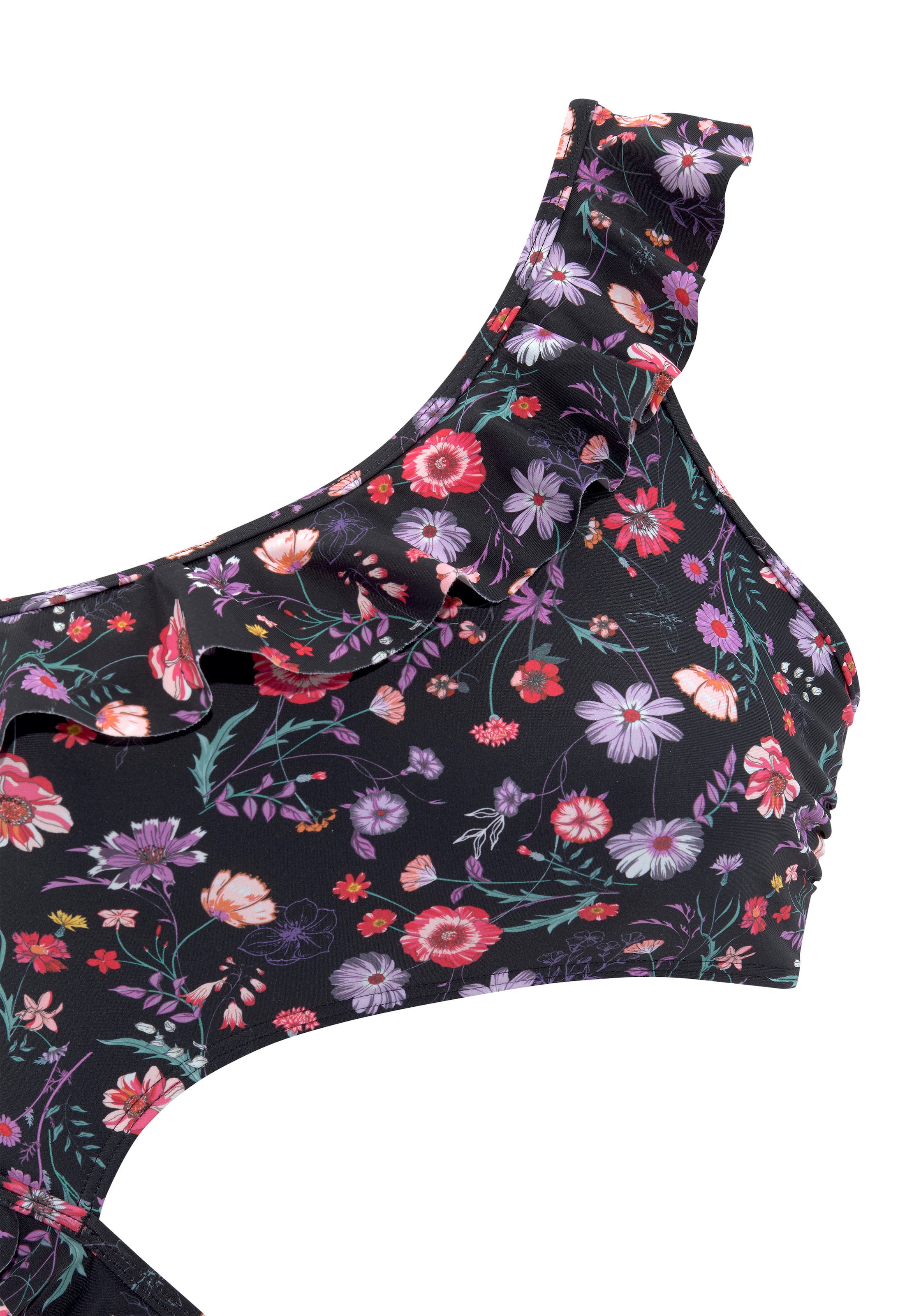 LASCANA Bustier Badedragt i sort