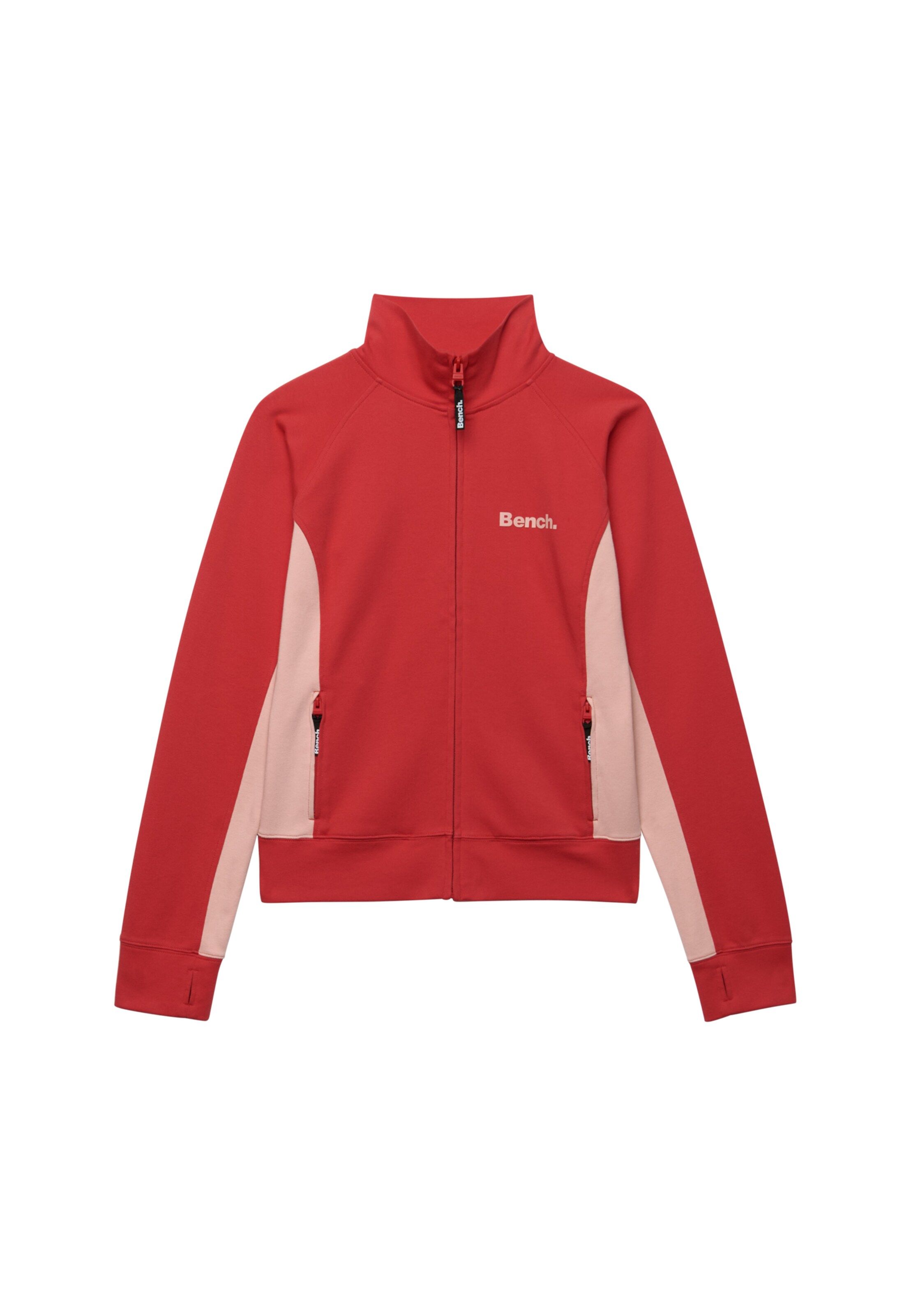 Superdry & Co Sweatvest 'Bench X Superdry & Co' in Rood: voorkant