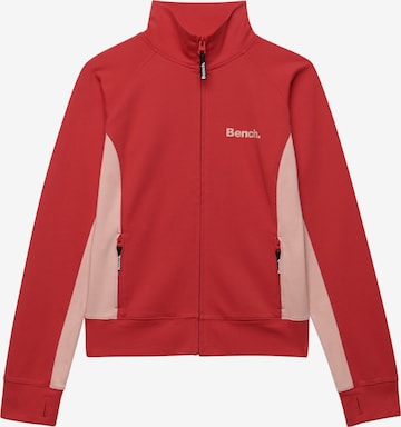Superdry & Co Sweatvest 'Bench X Superdry & Co' in Rood: voorkant