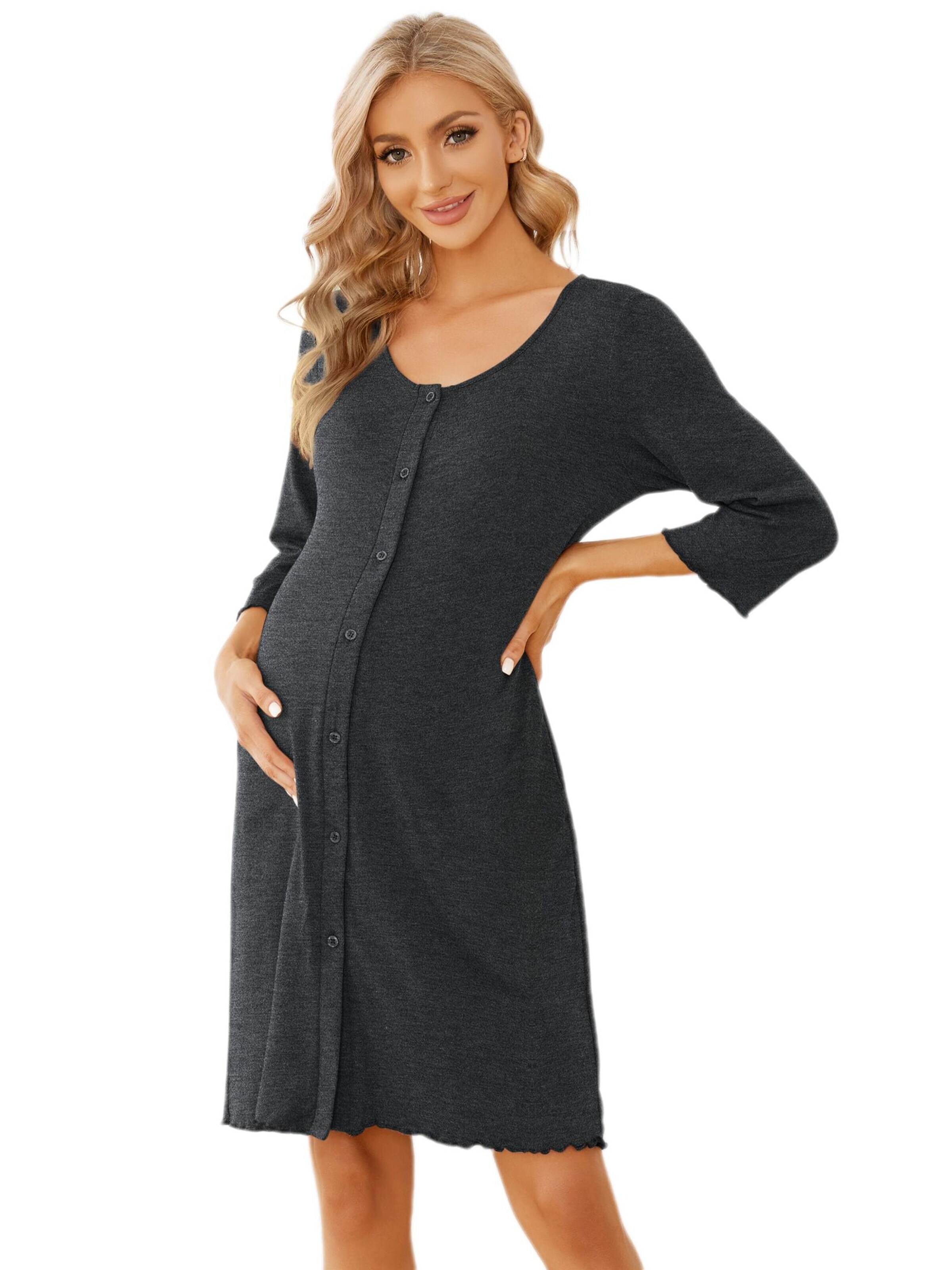 Yesfashion Dressing Gown in M in Dark grey, Item view