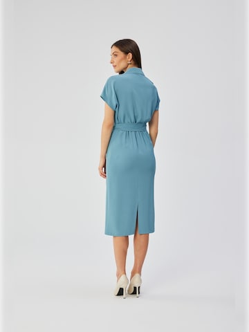Stylove - Vestido camisero en azul