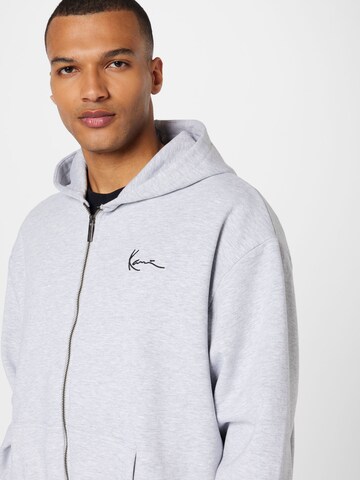 Karl Kani Zip-Up Hoodie 'Essential' in Grey