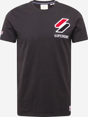 Maglietta di Superdry in nero: frontale