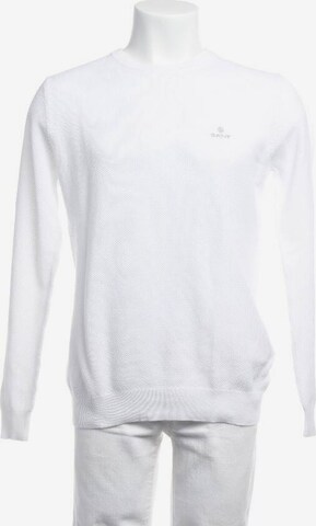 GANT Sweatshirt & Zip-Up Hoodie in M in White: front