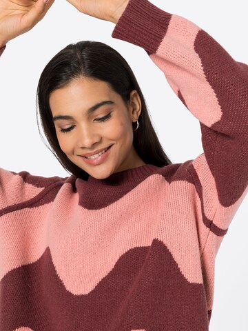 Marimekko - Pullover 'Ulfa Lokki' em rosa