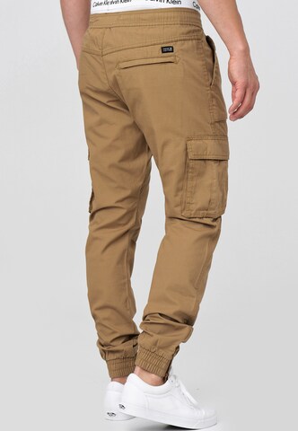 Regular Pantalon cargo 'Leonard' INDICODE JEANS en marron