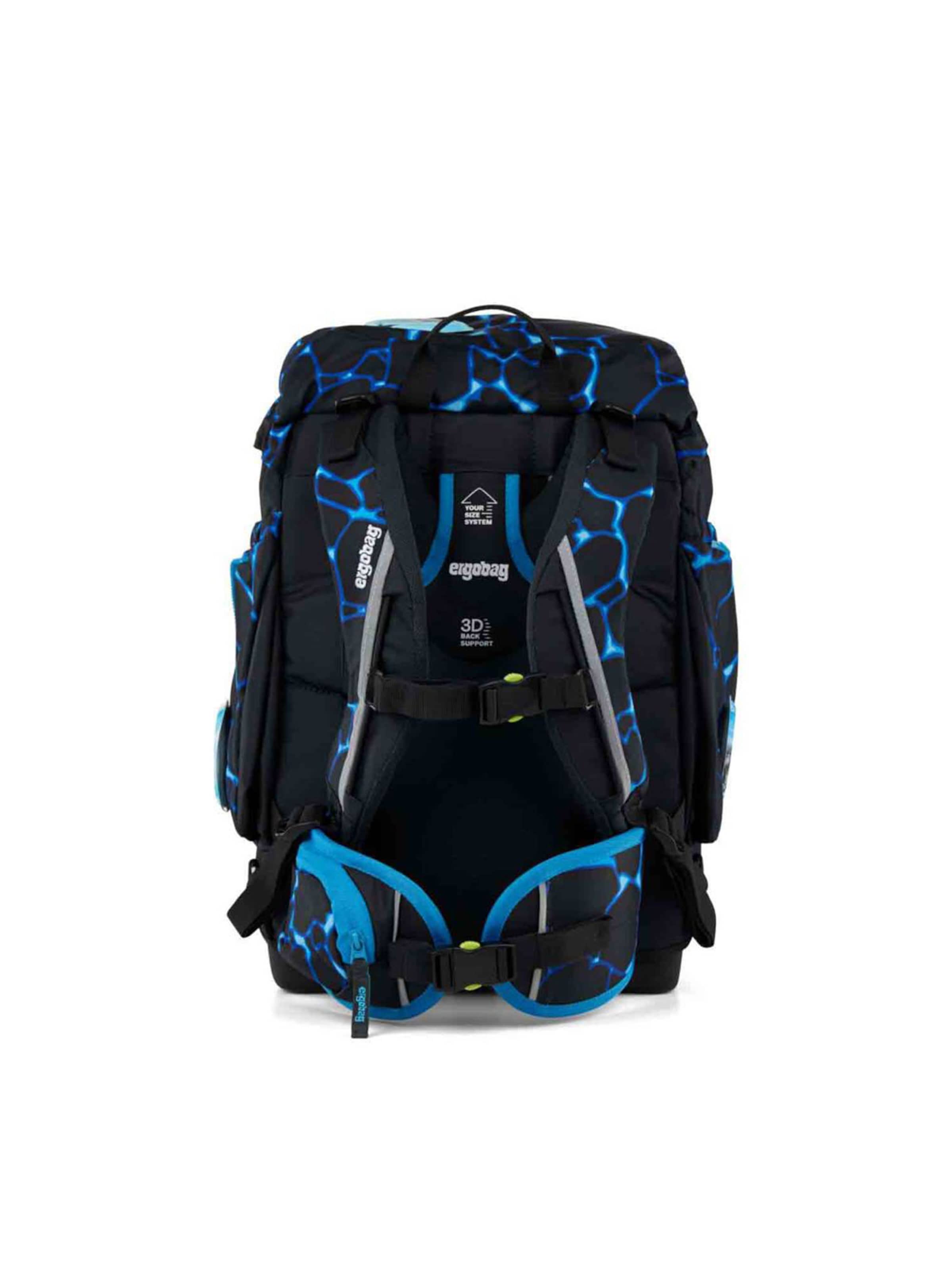 ergobag Backpack 'Maxi Schulrucksack Set 6tlg.' in Blue