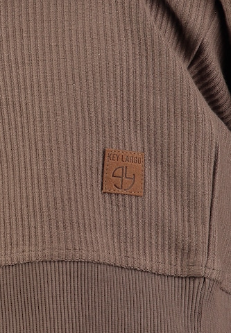Key Largo Sweatshirt 'Captain' in Braun