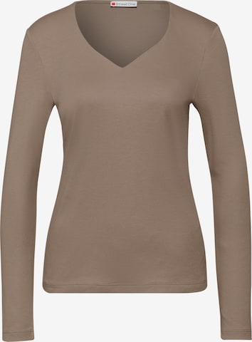 STREET ONE Shirt in Braun: Vorderseite