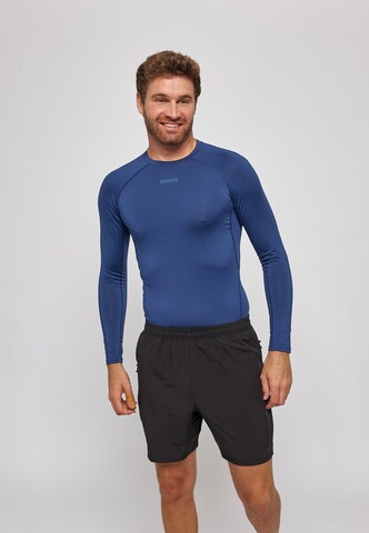 SNOCKS Performance shirt in Blue: front