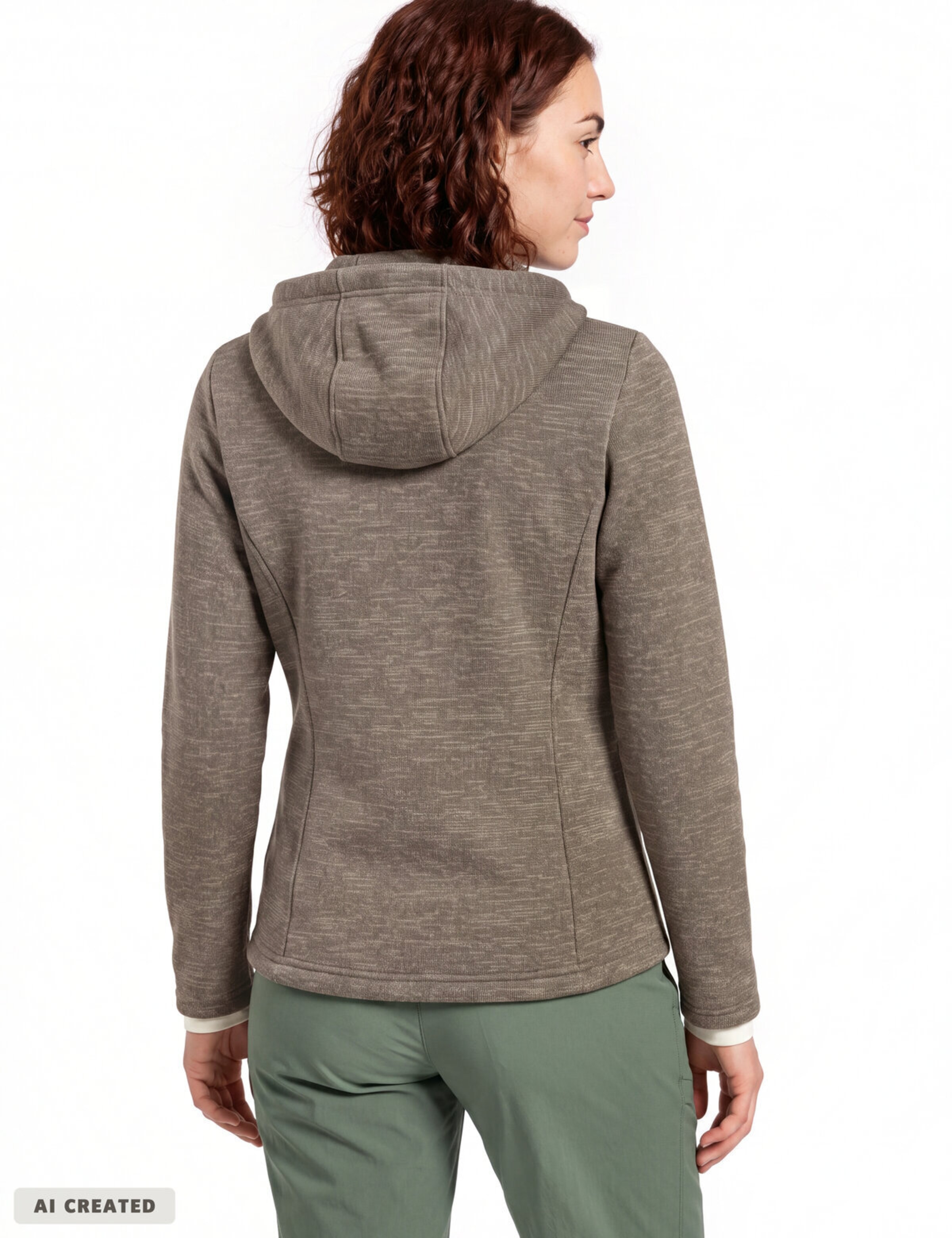 VAUDE Functionele fleece jas in Beige