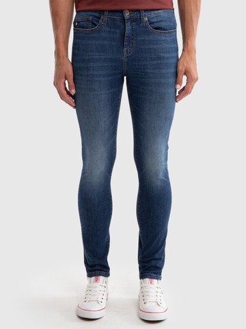 Skinny Jeans 'Olsan' di BIG STAR in blu: frontale