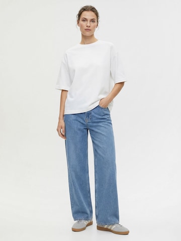 Everly Широки крачоли Дънки в синьо