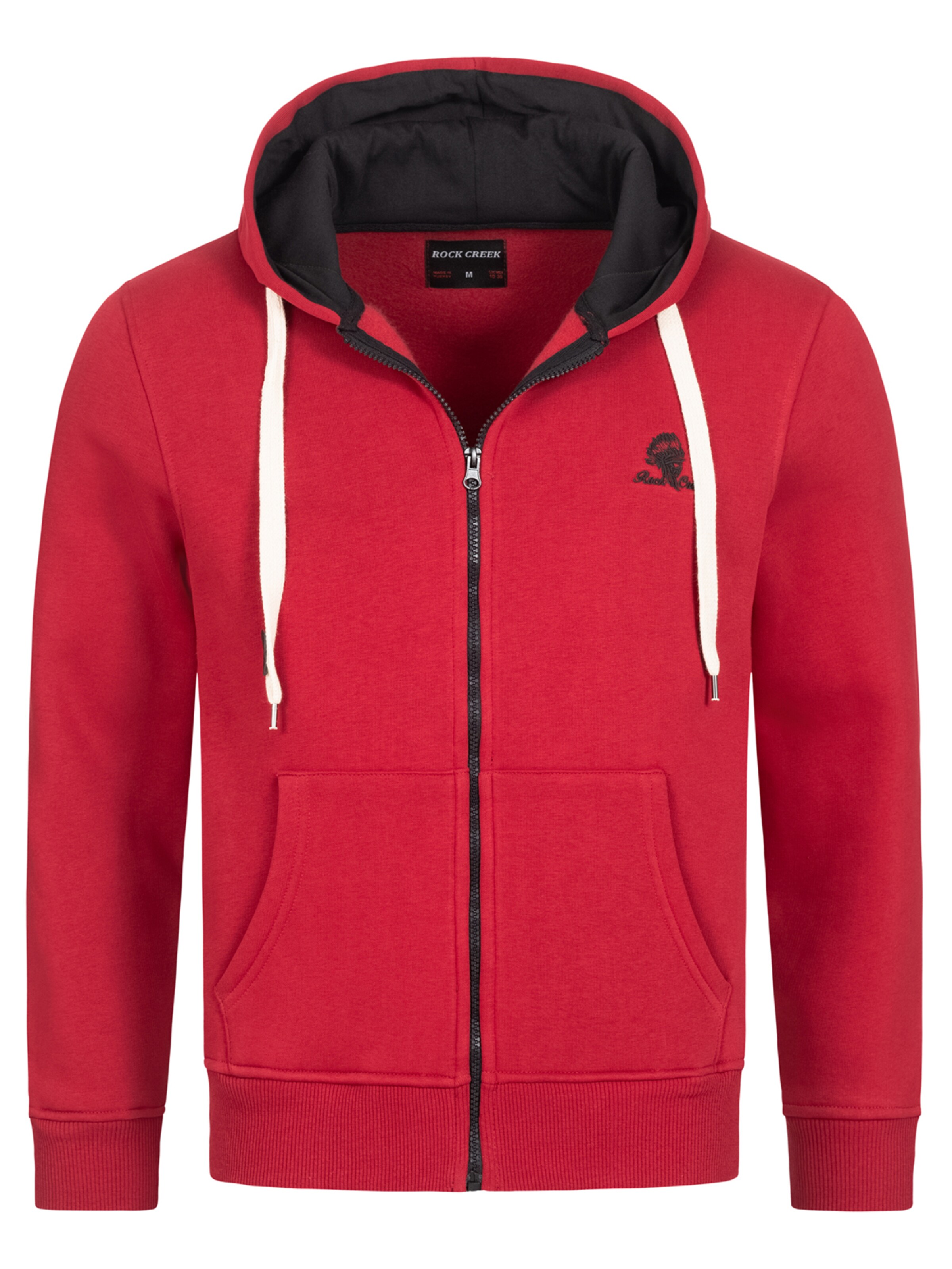 Rock Creek Sweatjacke in Rot: Vorderseite