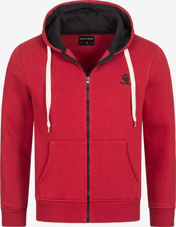 Rock Creek Zip-Up Hoodie in Red: front