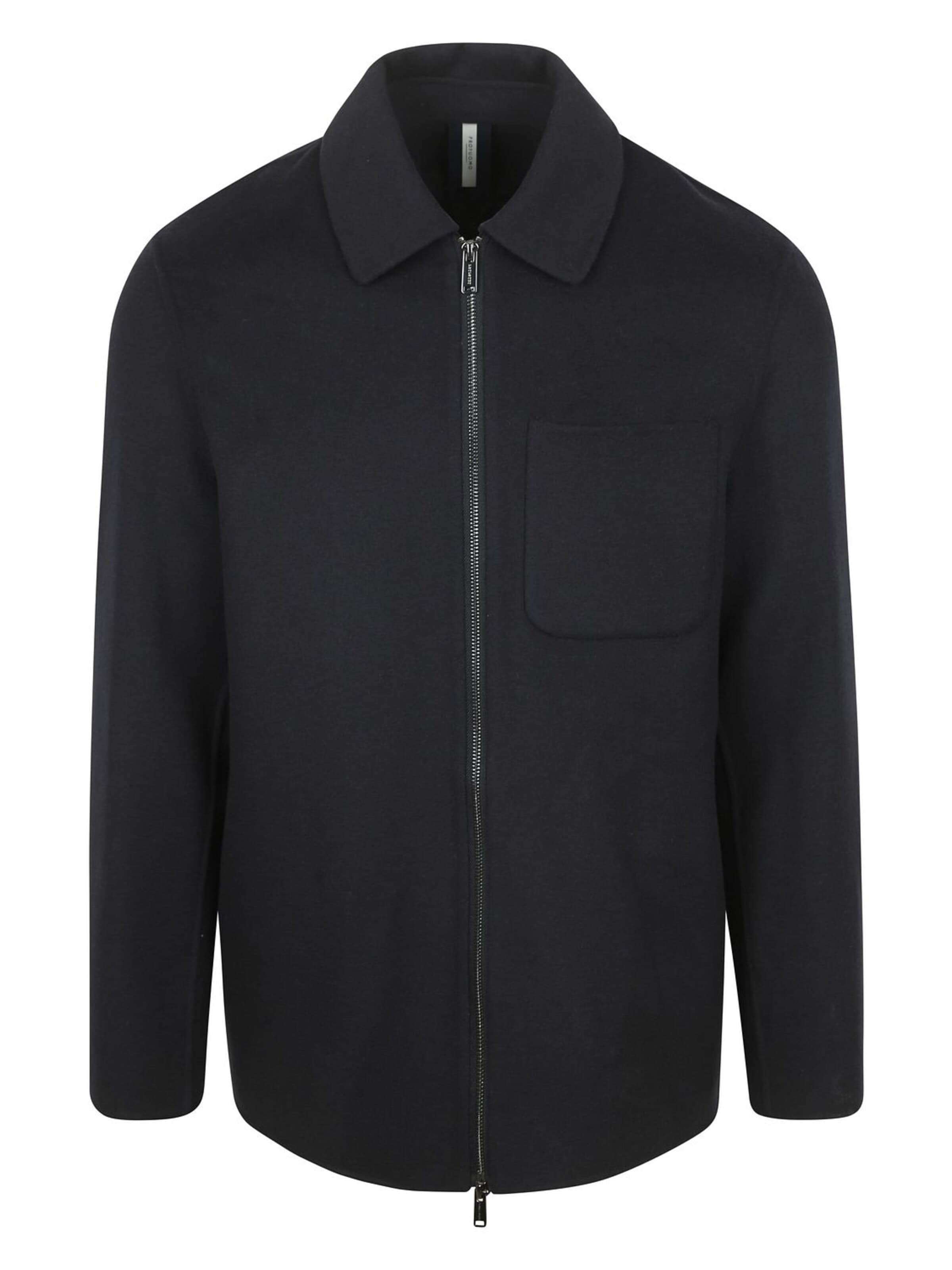 Profuomo Knit cardigan in Blue: front