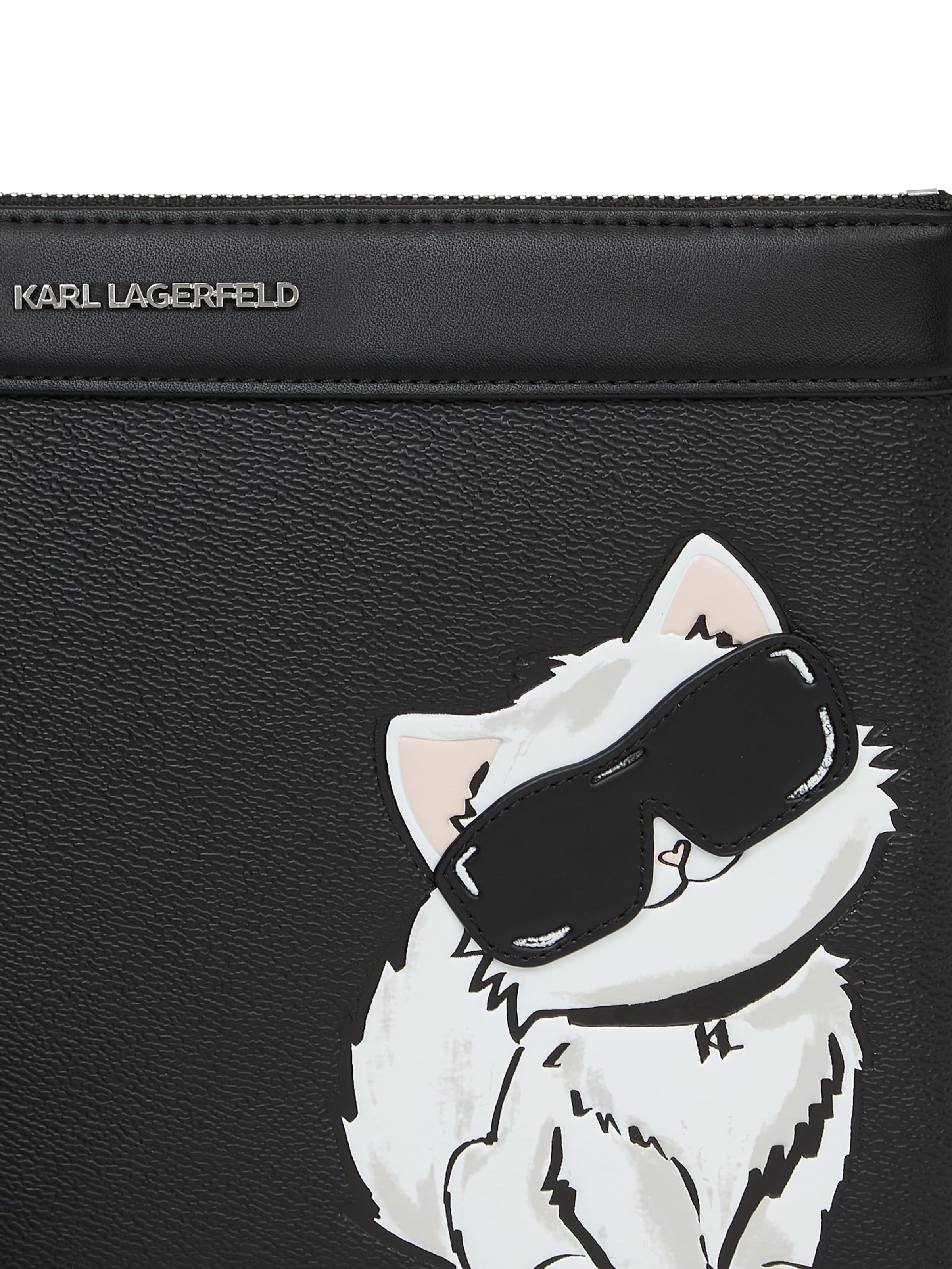 Poche ventrale ' Ikon Choupette Beutel ' Karl Lagerfeld en noir