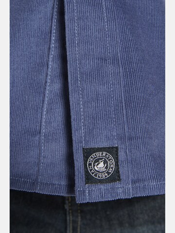 Jan Vanderstorm Comfort fit Button Up Shirt ' Storven ' in Blue