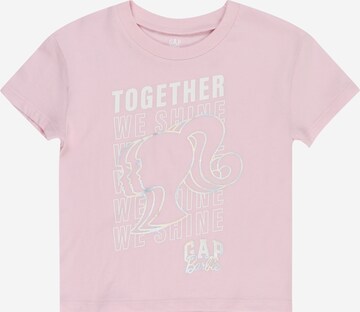 GAP T-Shirt 'V-MATT' in Pink: predná strana