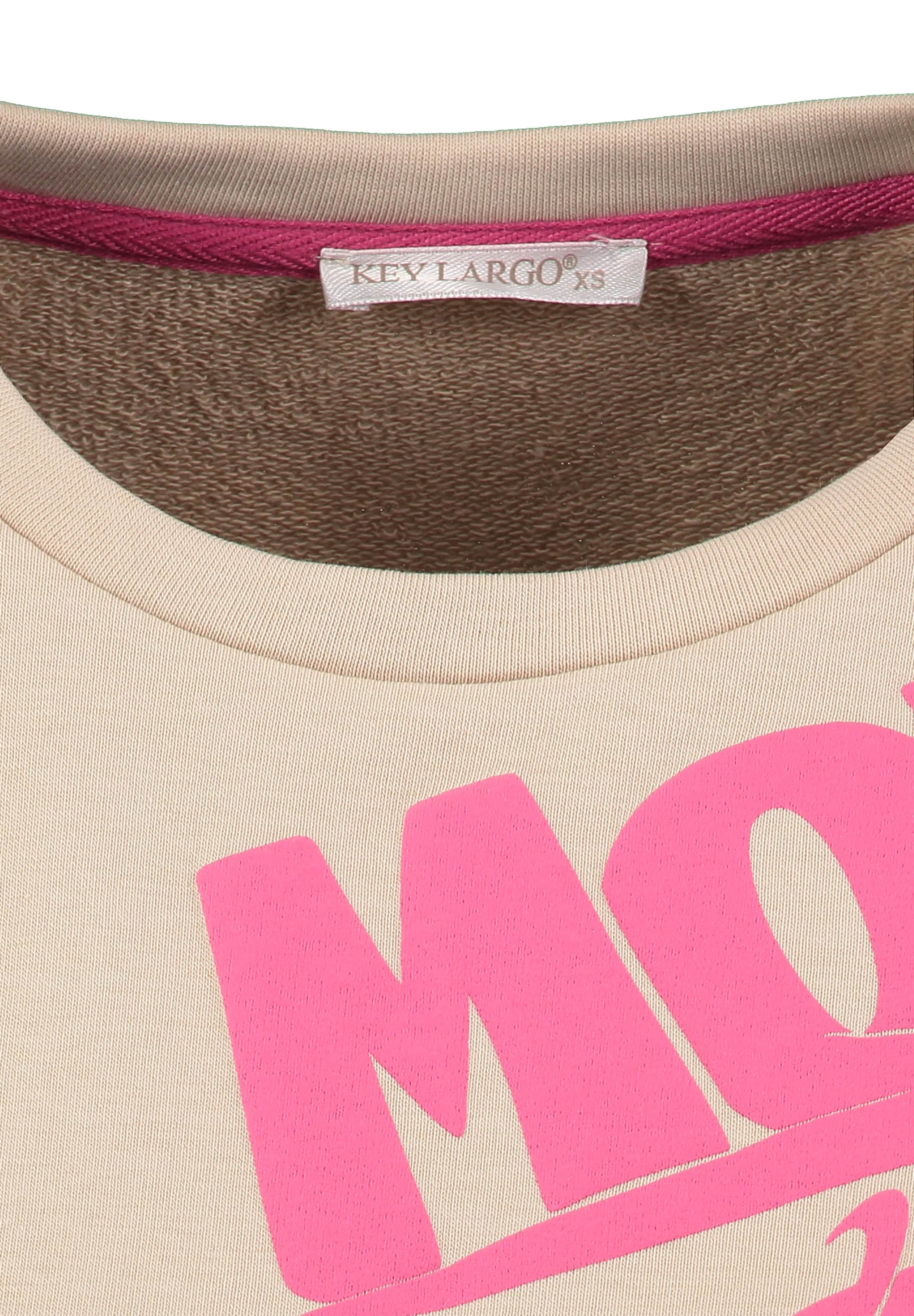 Key Largo Sweatshirt 'Move On' i beige