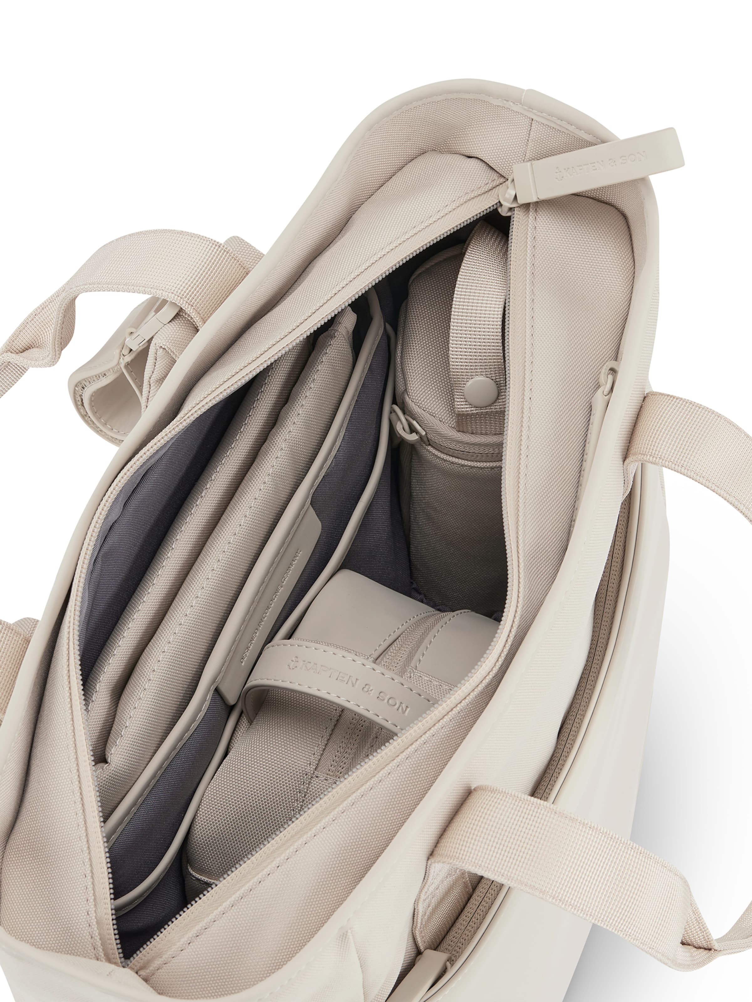 Kapten & Son Reppu 'Lindby Diaper' värissä beige