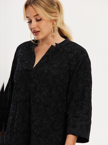 YOEK Jurk 'Midnight Soirée' in Zwart