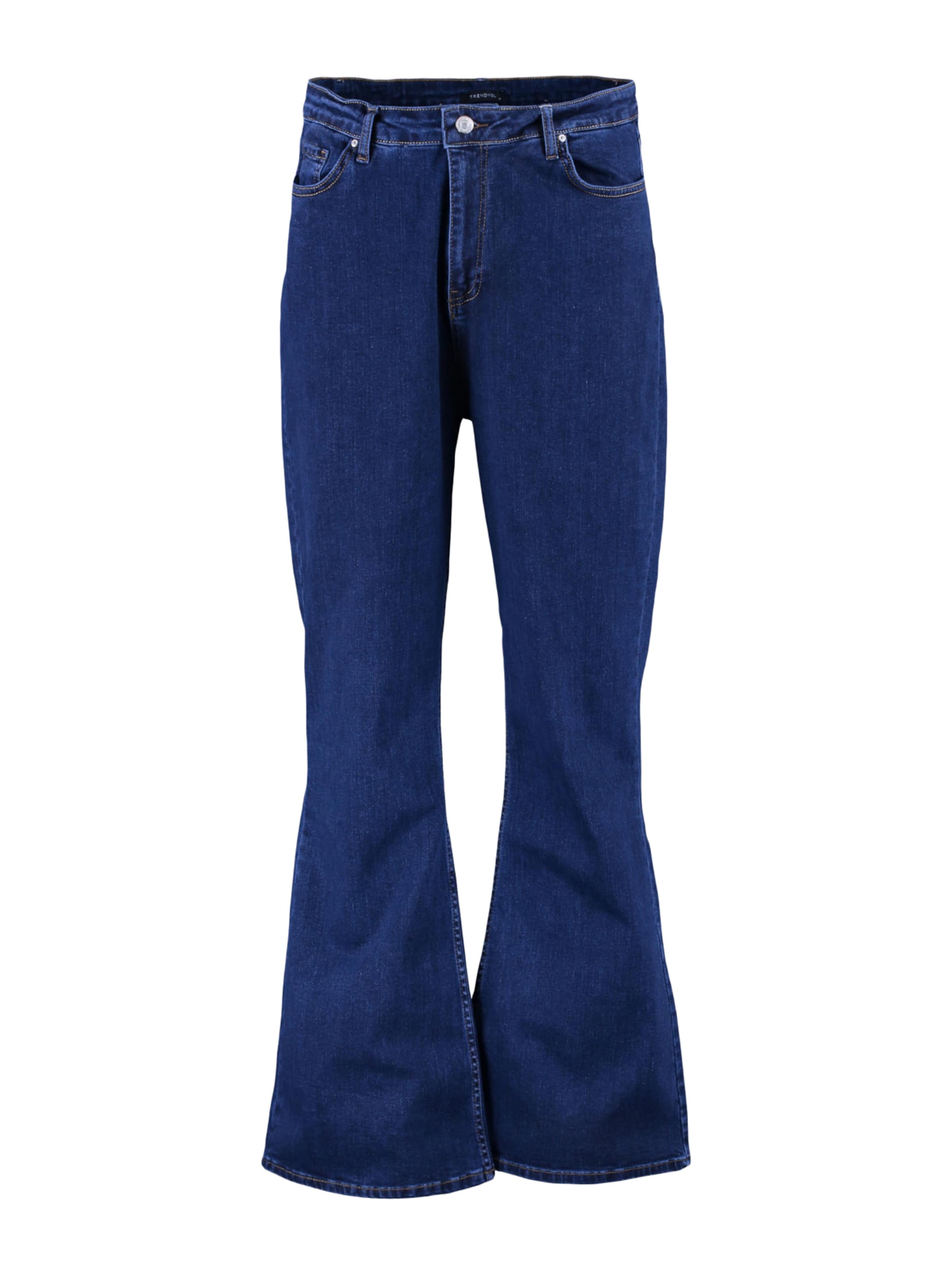 Evazați Jeans de la Trendyol Curve pe albastru: față