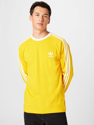 ADIDAS ORIGINALS - Camisa 'Adicolor Classics 3-Stripes Te' em amarelo: frente