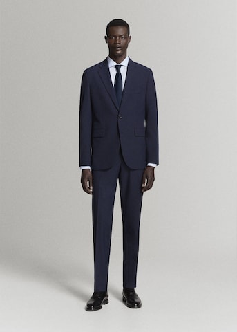 MANGO MAN Slim Fit Sakko 'Milan' in Blau