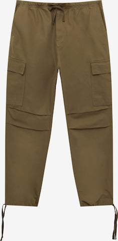 Pull&Bear Loose fit Cargo Pants in Green: front