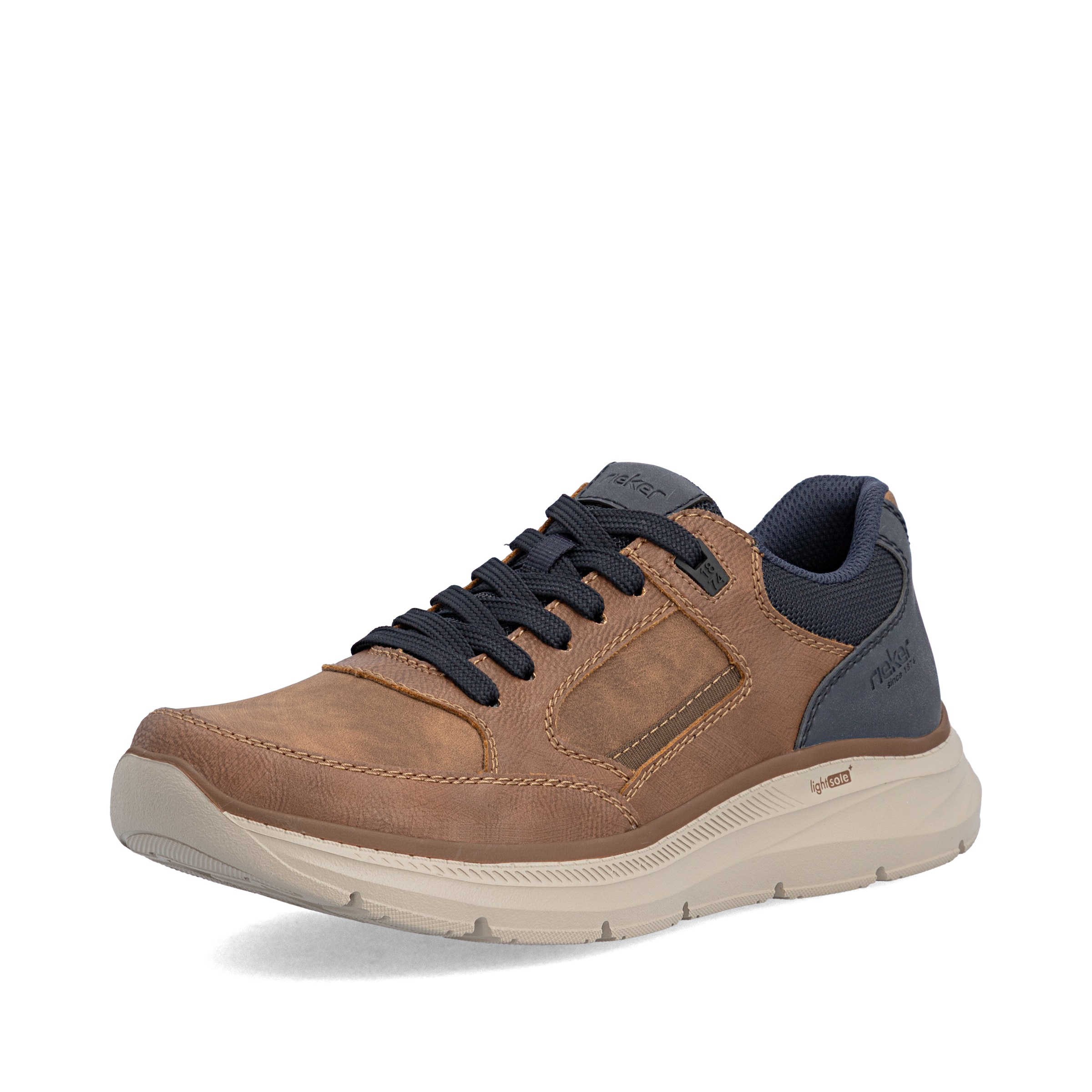 Chaussure de sport à lacets Rieker en marron : devant