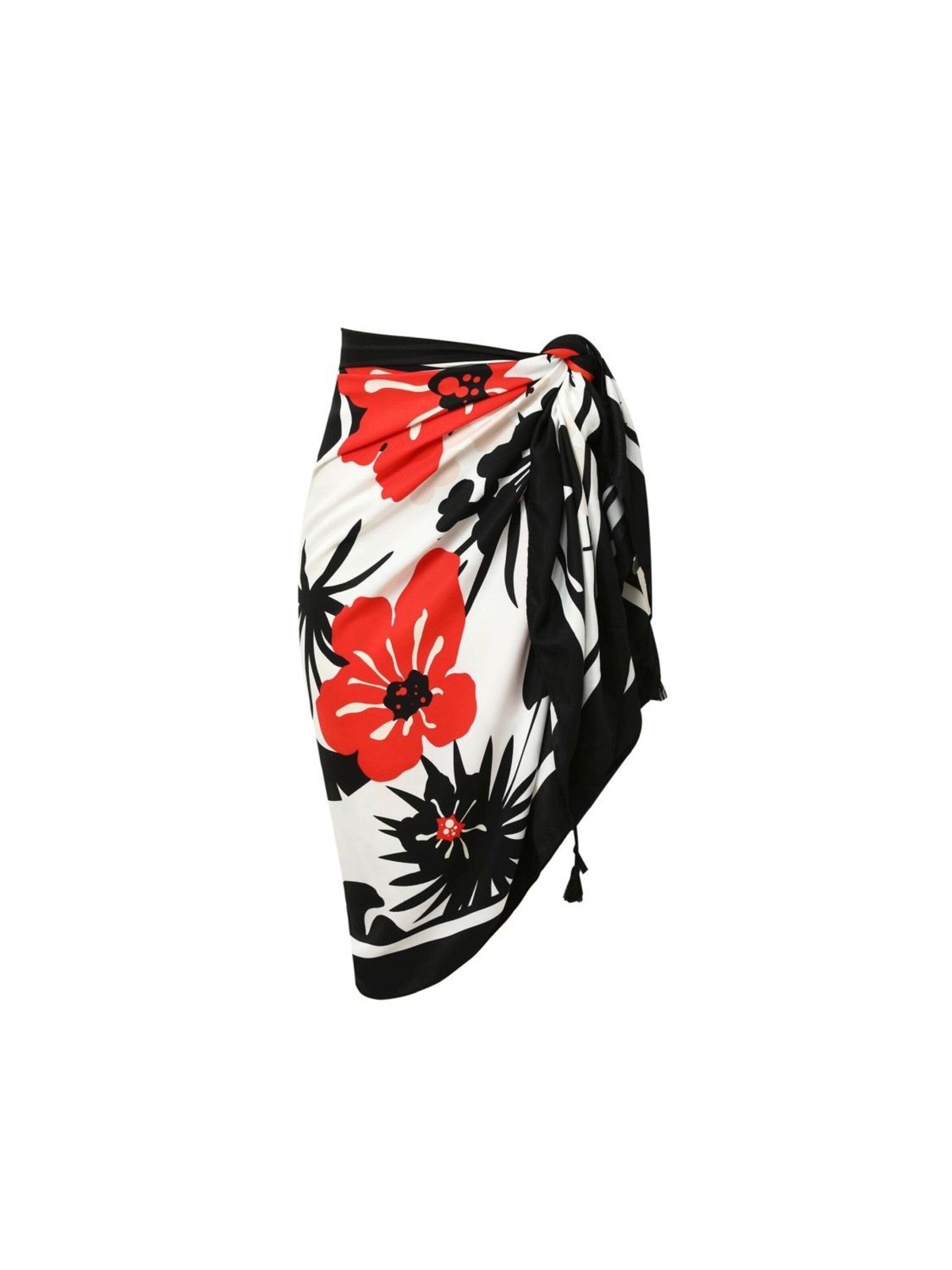alberto cabale Skirt 'Paréo de plage RITA' in Black: front