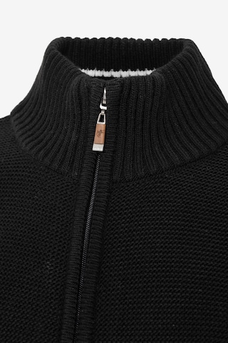 DENIM CULTURE Knit Cardigan 'DARWIN' in Black