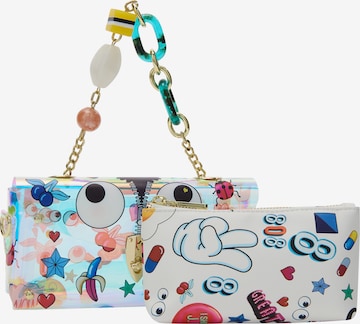 MYMORučna torbica 'Pop Eyetheme' - bijela boja: prednji dio