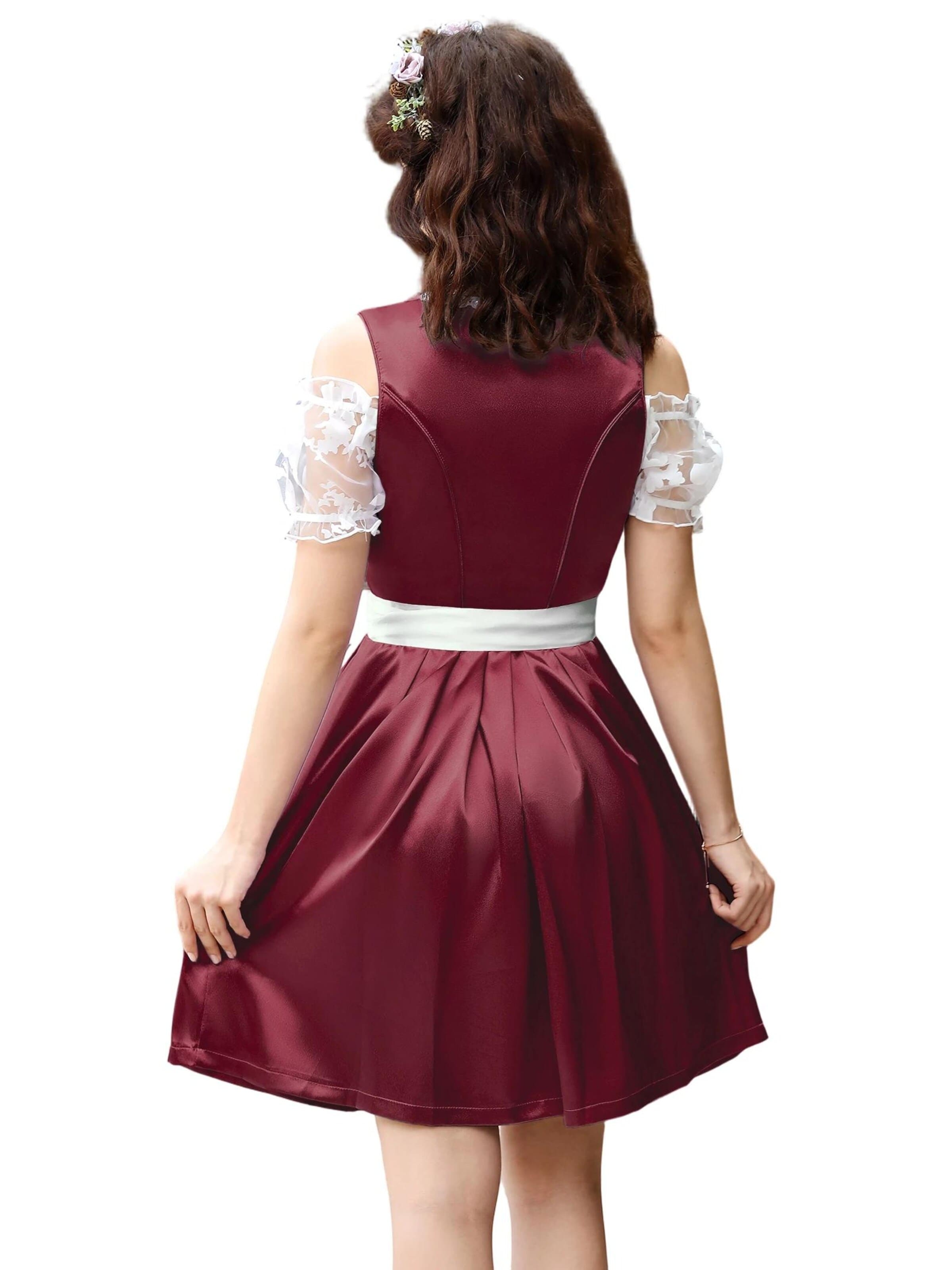 Yesfashion Dirndl w kolorze czerwony