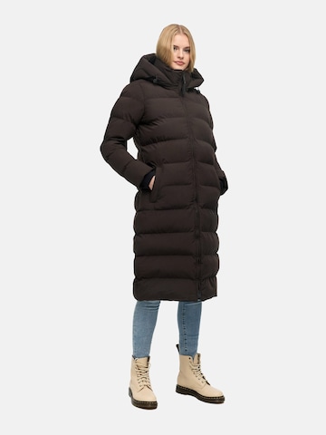 Manteau fonctionnel 'Harukaa 16' MARIKOO en marron : devant