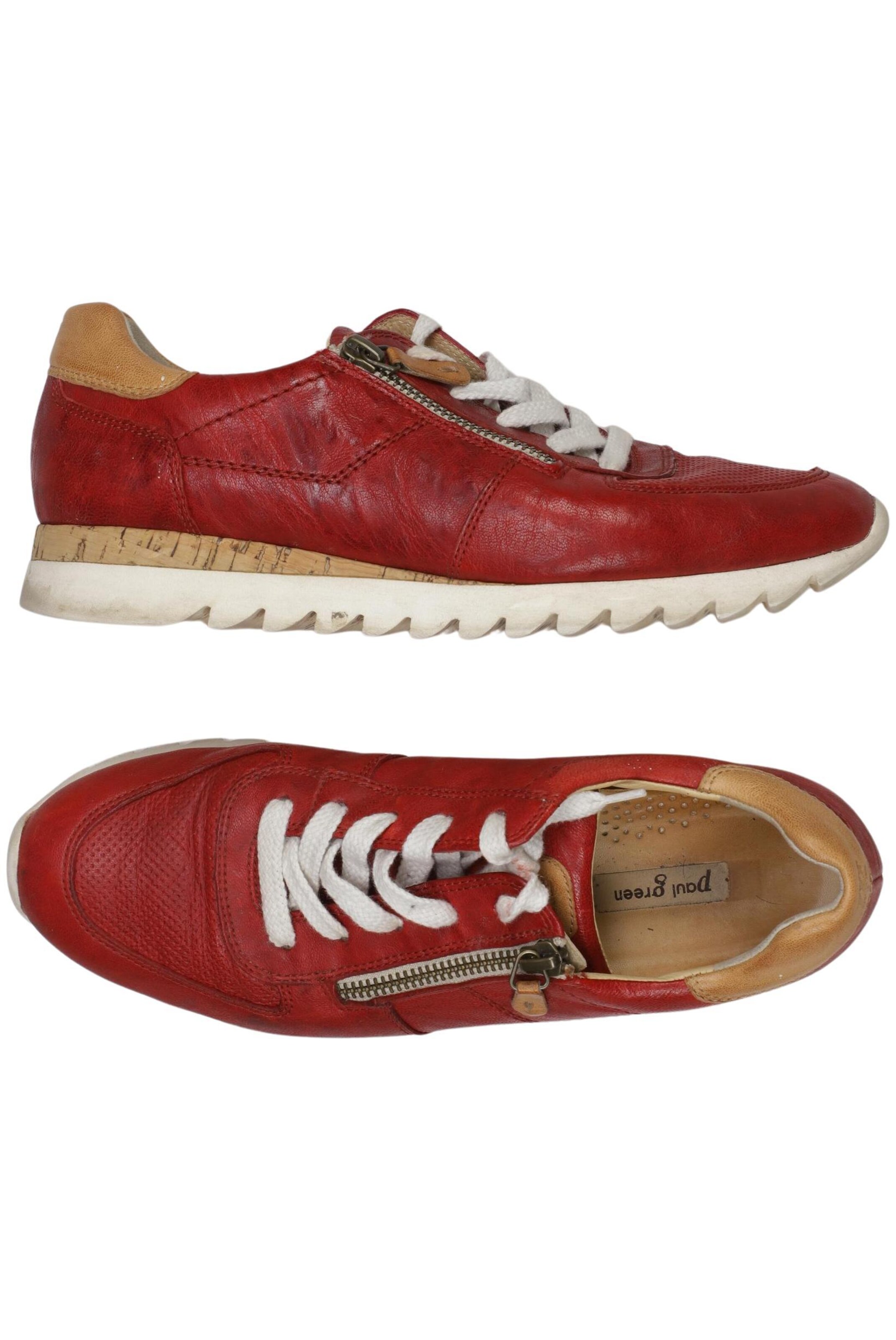 Paul Green Flats & Loafers in 38 in Red: front