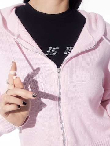 SHYX Zip-Up Hoodie 'Kitty' in Pink