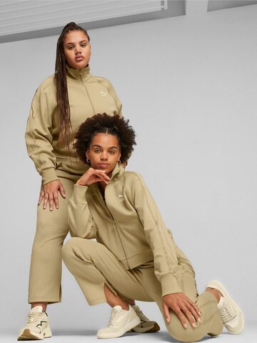 Giacca sportiva 'Puma T7 Track Jacket' di PUMA in beige